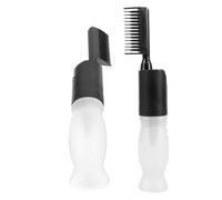 Toyvian 2 Piezas Botella Aplicadora de Aceite Cabello con Peine, 110ml, Plástico, Aplicación Precisa y Cabello, para Uso Doméstico y Salones de Peluquería