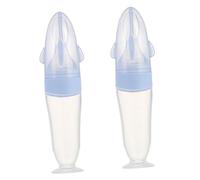 Toyvian 2 Piezas Botella De Cereal De Arroz Comederos De Silicona Botellas De Pasta De Arroz Comederos De Cereales Alimentador Gel De Sílice Bebé