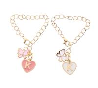Toyvian 2 Piezas Cadenas Colgantes de Letras Decorativas para Botellas de Agua Accesorios para Tazas Encantos de Letras Coloridas para Personalizar y Decorar Vasos