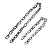 Toyvian 2 Piezas Cadenas Decorativas de Halloween de Espuma Negra Diseño Realista para Cosplay y Decoración de Fiestas Terroríficas, Ligeras y Versátiles para Adultos