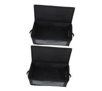 Toyvian 2 Piezas Caja de Almacenamiento de Filamento para Impresora 3d, Caja Organizadora de Consumibles, Tela Oxford Negra, Sellado Seguro, Control de Humedad, Apilable, hasta 12 Rollos,