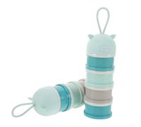 Toyvian 2 Piezas caja de leche en polvo dispensador de en polvo recipiente de para bebés contenedor de viaje de proteína en polvo lanzador de polipropileno Sky-blue