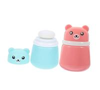 Toyvian 2 Piezas Caja De Puff De Bebé Botella De Soplo De Polvo Simple Botella De Soplo De Polvo Para Niños Pequeños Esponja Sintética Caja De Distribución Niño Pequeño Tómate Un Baño