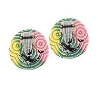 Toyvian 2 Piezas Cáscara De Coco Pulgar Piano Pulgar Instrumento Niños Piano Dedo Práctica Para Piano Marimba Instrumento Niños Decoración Adulto Ornamento Dedo Piano Decoración África