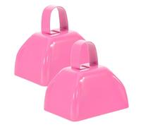 Toyvian 2 Piezas Cencerro de Metal para Eventos Deportivos y Fiestas Cencerro Deportivo Mango Campana Sonora para Animar Fútbol y Partidos Portátil para Hacer Ruido Público