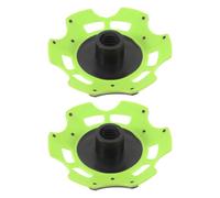 Toyvian 2 Piezas Cestas de Trekking para Bastones de Senderismo Color Verde, Accesorio de Plástico Resistente y Extraíble para Aventuras al Aire Libre y Trekking de Larga Distancia