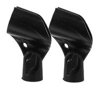 Toyvian 2 Piezas Clip de Micrófono Ajustable de Gran Pinza para Soporte de Micrófono Tornillo de Cabeza Redonda Inalámbrico Material Metálico
