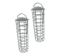 Toyvian 2 Piezas Comedero para Pájaros Colgante Alimentador de Aves de Jardín y Exterior de Usar para Gorriones y Aves Color Verde