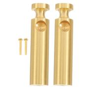 Toyvian 2 Piezas Conector de Latón Dorado para Postes de Barandilla en Armarios de Vino, Accesorios para Muebles RV Fácil Instalación y Función Anticaída, Adecuado para Aplicaciones