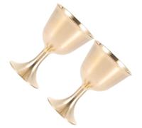 Toyvian 2 piezas Copa de Cobre para Ofrendas Copa de Vino Delicada Resistente la Degradación Pequeño para Hogar y Templo Decorativa para Sacrificios
