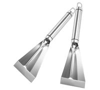 Toyvian 2 piezas Cortador de Cuchillo de Acero Inoxidable para Tallado y Pelado Herramienta Manual Compacta para Cocina y Profesional
