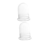 Toyvian 2 Piezas de Ecológico con Tapa de Decoración de Plantas Suculentas para Interiores para Dormitorio Sala de Estar y Oficina