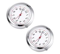 Toyvian 2 Piezas de Esfera de Reloj de Bolsillo de Vidrio Color Plata, Diseño Conciso y Elegante, Clara y Fácil de Usar, Adecuado para Enfermeras y Manualidades DIY Estilo Aleatorio
