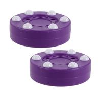 Toyvian 2 Piezas Disco de Hockey sobre Patines para Práctica Diseño Optimizado de 6 Bolas, Material PP Ligero y Forma Redonda, Adecuado para Entrenamiento en Entrada y Patio