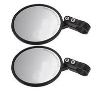 Toyvian 2 Piezas Espejos Retrovisores Ajustables para Bicicleta y Motocicleta Soporte Lateral, Material Plástico y Vidrio, Fácil Instalación para Manillares de 22-24 Mm