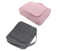 Toyvian 2 Piezas Estuche para Biblia con Asas y Soporte, Funda Protectora de Poliéster con Almacenamiento, Adecuado para Estudio Bíblico y Momentos de Adoración