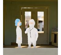 Toyvian 2 Piezas Figuras de Médicos Miniatura Modelos Humanos Diminutos para Decoración de Casas de Muñecas y Paisajes de Arena Accesorios Resistentes y Compactos para Microescenas