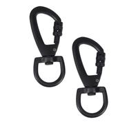 Toyvian 2 Piezas Gancho Mosquetón de Zinc para Exteriores Hebilla Giratoria D para Llavero Accesorio Resistente para Mochilas y Camping