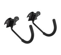 Toyvian 2 Piezas Gancho para Interiores Vertical para Almacenamiento en Adaptable de Acero Negro Soporte de Pared y Adecuado Bicicletas Garaje Montaña y Urbanas