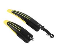 Toyvian 2 Piezas Guardabarros Ligero Cobertura Completa | Juego Delantero y Trasero, Estructura Pp, Color Amarillo, para Trayectos Diarios y Rutas al Aire Libre
