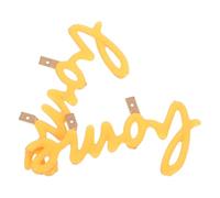 Toyvian 2 Piezas Lámpara Decorativa Vintage LED Forma de Letra, Luz Cálida, Material Plástico y Fácil Instalación para Hogar y Oficina