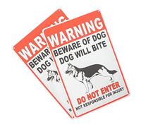 Toyvian 2 Piezas Letreros De Advertencia Para Perros Estilo Retro Letrero De Perro De Chapa De Decoración De Pared Retro Para Jardín