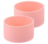 Toyvian 2 Piezas Manguito De Base De Botella Bota De Vaso De Silicona Botella De Vidrio Cubierta De Silicona Tapa Bota Botella Cubierta Inferior De Silicona Grado De Comida Gel De Sílice