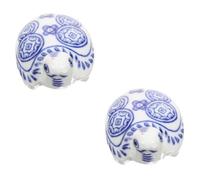 Toyvian 2 Piezas Manualidades De Peces Ornamento del Acuario Figura De De Porcelana Reptil Falso Animales De Acuario Flotantes Césped De Pequeño Cerámica