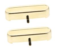 Toyvian 2 Piezas Pastillas de Guitarra Eléctrica de Latón Cubiertas de Pastillas de Bobina Simple Parte Superior Abierta para Músicos y Estudios de Grabación