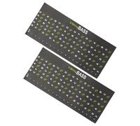 Toyvian 2 Piezas Pegatinas para Diapasón de Guitarra Guía de Dedos para Aprender Escalas Etiquetas para Diapasón Calcomanías para Notas y Práctica