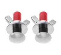 Toyvian 2 Piezas Pernos de Anclaje de Acero Inoxidable Plata | Rosca Mecanizada de Precisión, Ajuste Rápido del Equipo, para Bandas y Accesorios de Tanque