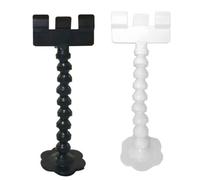 Toyvian 2 Piezas Pet Selfie Tool, Herramienta de Fotografía de Mascotas Clip para Teléfono Móvil y Tablet, Ángulo Ajustable, PVC, Blanco y Negro, para Mascotas