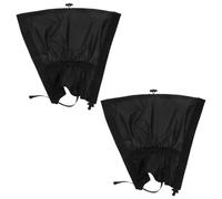 Toyvian 2 Piezas Polainas Ajustables Impermeables de Nylon Negro para Senderismo y Aventuras Desierto, Resistentes al Desgaste y Protección para Botas