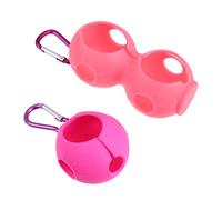 Toyvian 2 Piezas Porta Bolas de Golf de Protector y Almacenaje Dual con Gancho para Fácil y Transporte Soporte Resistente para Bolas de Golf Color Aleatorio