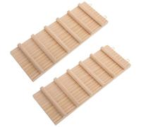 Toyvian 2 Piezas Puente de Escalada de Madera de Escalada Cómoda Accesorio Seguro para y Cangrejos Ermitaños para Casa de Hámster