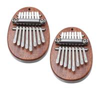 Toyvian 2 Piezas Pulgar equipo instrumento ordenador portstil mackbook pianotea Piano de dedo de 8 teclas dedo kalimba piano de dedo para kalimba para principiantes madera maciza