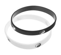 Toyvian 2 Piezas Pulsera de Silicona Tai Chi Yin Yang para Hombre y Mujer, Diseño Hip-hop Cómodo y Ajustable, Adecuado para Uso Diario y Running al Aire Libre