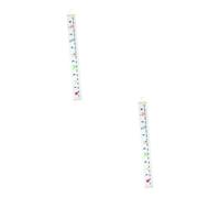 Toyvian 2 Piezas Regla De Altura De Dibujos Animados Gráfico De Pared De Altura Del Niño Etiqueta De La Pared Regla De Altura Niños Pegatinas Pegatina De Altura Lienzo Bebé Retirable