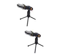Toyvian 2 Piezas SF- Karaoke microfono microfone Karaoke microfono con Cable microfono con pie microfonos para pc microfono Cable micrófono Teléfono móvil Video