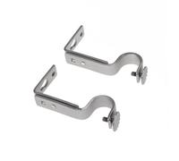 Toyvian 2 Piezas Soporte Ajustable para Barra de Cortina de Soporte Resistente Acabado Níquel Mate Compatible con Barras Extensibles y Rieles para Cortinas de Salón Fácil Instalación y