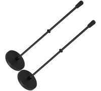 Toyvian 2 Piezas Soporte para Asta de Bandera de Coche Magnético Ventosa | Base Metálica Negra, Montaje sin Taladro y Reposicionable, para Utv y Eventos en Aparcamiento