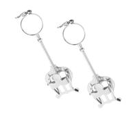 Toyvian 2 piezas Soporte para Partituras Portátil para Trompeta y Clarinete Clip Ligero para Banda de Música Diseño Compacto para Transporte Estuche para Oboe y Corno Francés