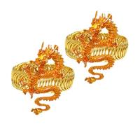 Toyvian 2 Piezas Sujetadores Metálicos para Cortinas Dragón Año Clip Decorativo Resistente para Cortinas Finas Transparentes Baño con Figura de Dragón Chino