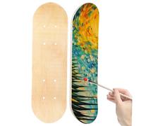 Toyvian 2 Piezas Tablero de Skate para de Madera sin Terminar para Decorar y Personalizar para Principiantes y Creatividad Patinaje