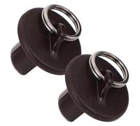 Toyvian 2 Piezas Tapones de Extremo para Tubos de Cortina Marrón de Plástico con Cabeza Redonda, Accesorios de Reemplazo Fáciles y Seguros para Persianas y Estores de Exterior