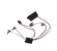 Toyvian 2 preamplificador de Ecualizador eq de Guitarra Circuito preamplificador eq Arnés de cableado de Control de Tono bajo Ecualizador de 3 Bandas para Guitarra. Segunda Etapa