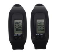 Toyvian 2 Rastreadores De Actividad Física De Silicona Reloj para Caminar Correr Podómetros Quema De Calorías Y Contador De Pasos Pulsera Podómetro para Mujeres Y
