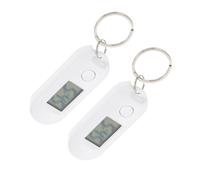 Toyvian 2 Relojes Digitales de Bolsillo con Llavero Mini Reloj Luminoso para Silencioso Portátil y Multifuncional Adecuado para Estudiantes Enfermeras Oficina y Uso al Aire Libre