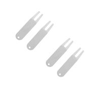 Toyvian 2 Series Herramienta De Reparación De Divots Horquilla De Inoxidable para Reparar Césped Campos Accesorio para Golfistas 2 Piezas*2