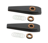 Toyvian 2 Sets Kazoo de Madera Instrumento Musical Fácil de Aprender Acompañamiento para Ukulele Obsequio para Adultos